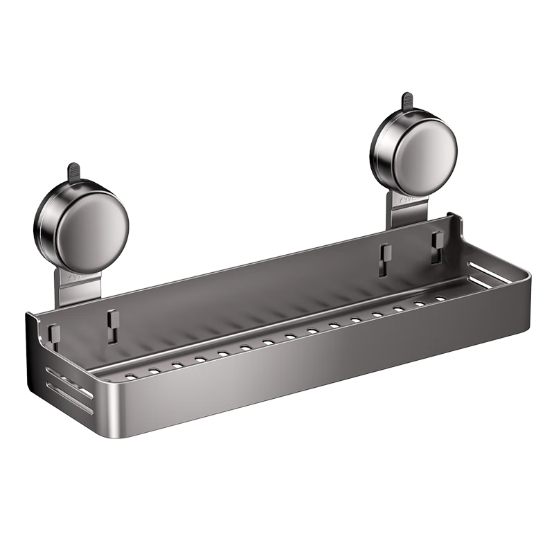 Yweel Suction Cup Kitchen Storage Rack, Multifunctional Wall-Mounted Spice Rack, No Drilling Required, Household Storage Shelf