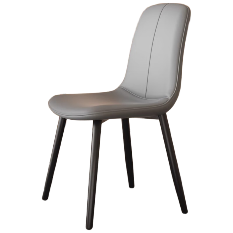 Yimo Dining Chair, Dining Table Chair, Home New Style Chair, Stool with Backrest, Light Luxury Nordic High-End Dining Room Master Chair, Gray