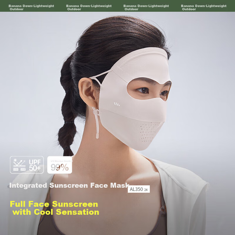 Beneunder Face Mask, Sun Protection Face Cover, Full Face Coverage, Lightweight And Seamless Sun Protection Mask, Face Bandage, High-Quality Cycling Breathable Medical Beauty Blue