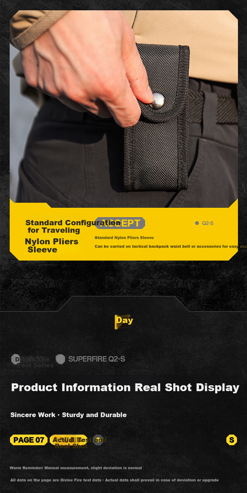 SupFire Q2-S Outdoor Tool Pliers, Multi-Functional Knife, Emergency Rescue Combination Folding Tool, Pliers, Wrench, Small Knife, Tactical Pliers 7