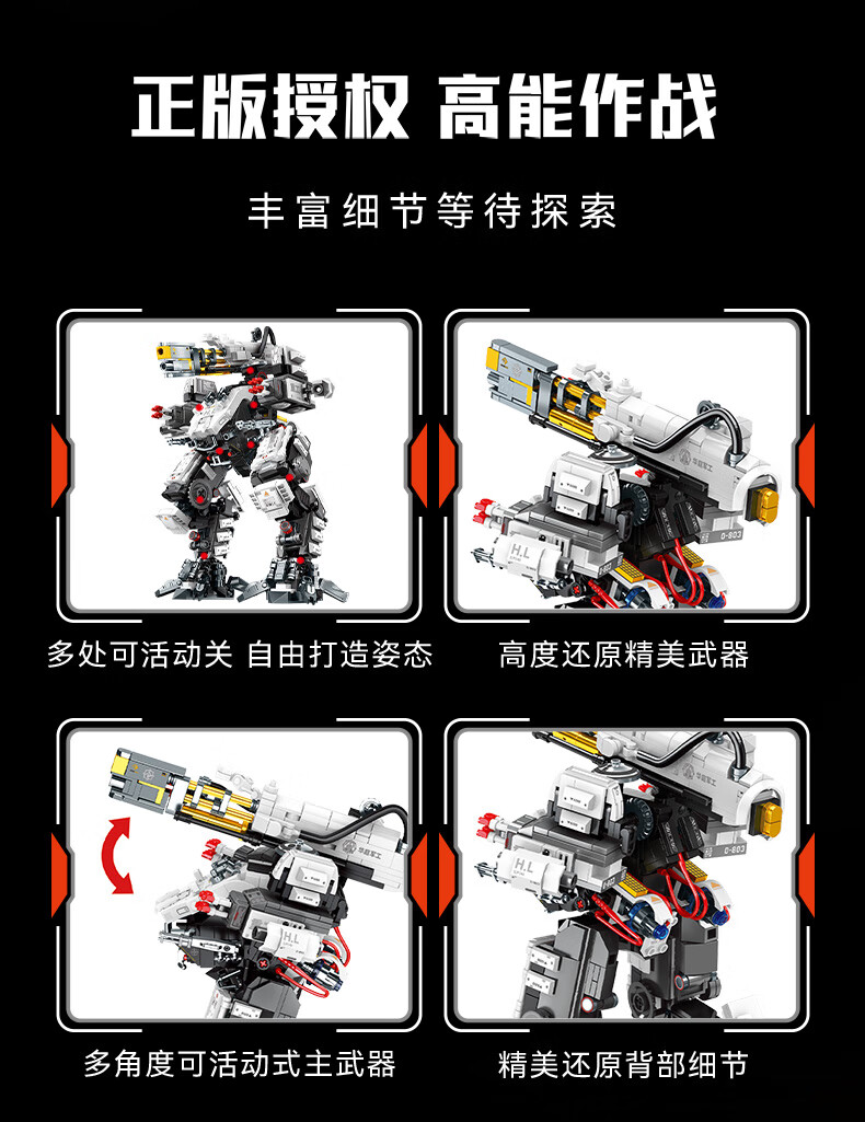 Senbaojimu Wandering Earth Official Mobile Game Assembly Model, Children's Toy, Birthday Gift for Boys, Pop-Up Phantom 1