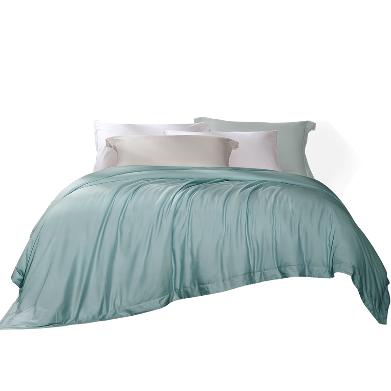 FUANNA 80-Count Cotton Sateen Duvet Cover Single Piece, Long-Staple Cotton, Antibacterial, Full Cotton, Double/Single Duvet Cover for 1.5m Bed