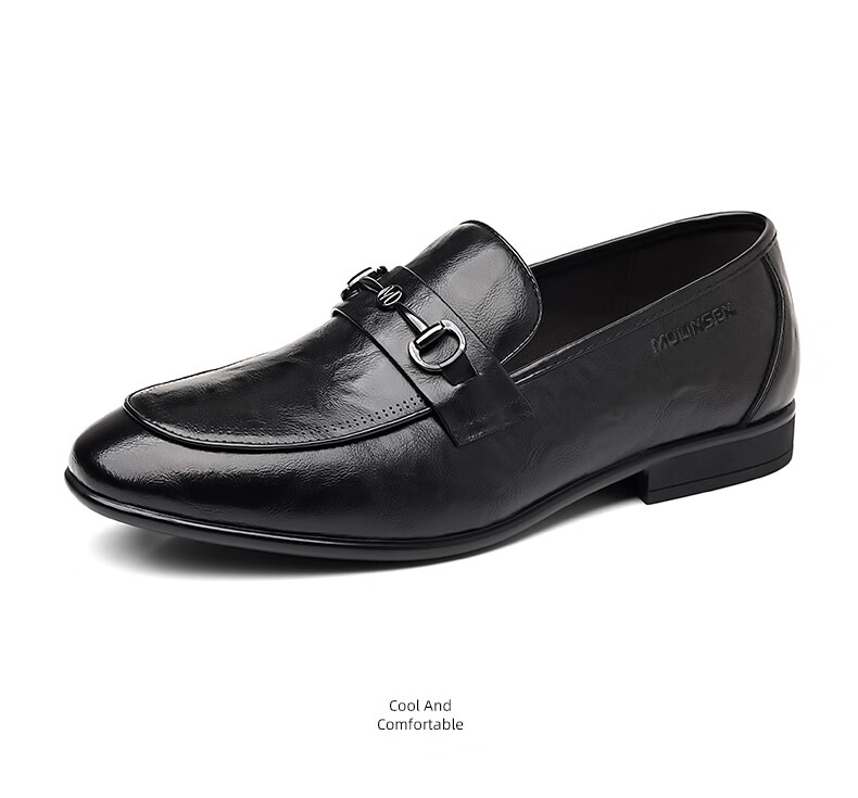MULINSEN Men's Business Casual Slip-On Loafers Formal Wedding Shoes SHW851050 17