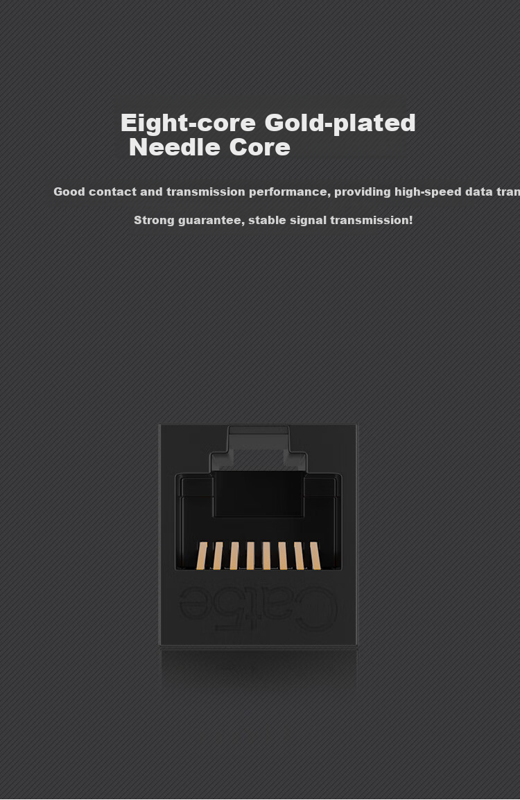 HAILE Network Cable Straight-Through Connector, Category 5e Network Cable Connector, Network Cable Extension Adapter, 30U Gold-Plated Gigabit Network Straight-Through, Double Straight-Through Connector, HT-302E 5