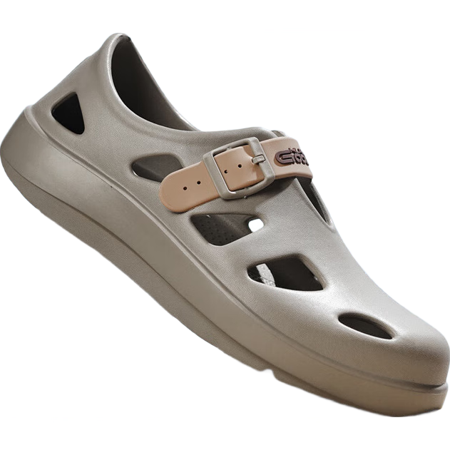 HLA Men's Casual Sandals Lightweight Breathable Hole Shoes HAALXM2EBK010 Brown Size 42/43 (Dual Size)
