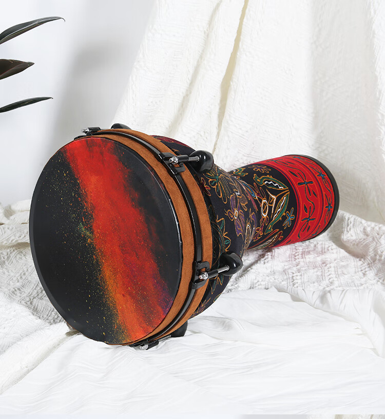 MOSEN 12-Inch Professional African Drum, Carbon Fiber Material Lijiang Hand Drum, Adjustable Tuning Fashion Style, Cosmic Blue 24