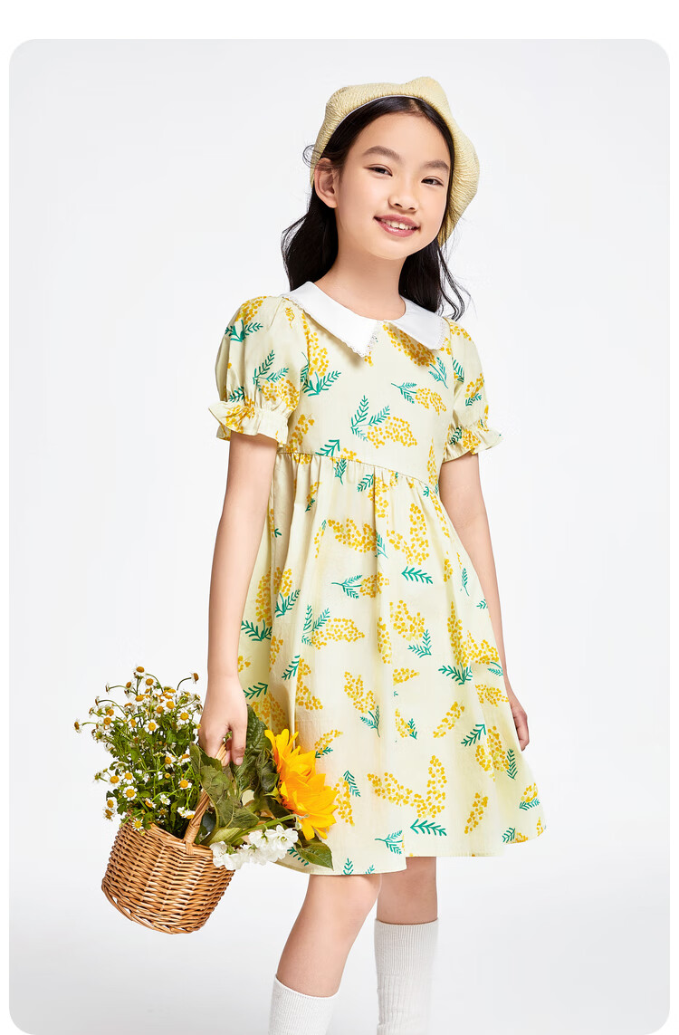 Annil Girls' Short-Sleeve Dress, Summer 2024 14