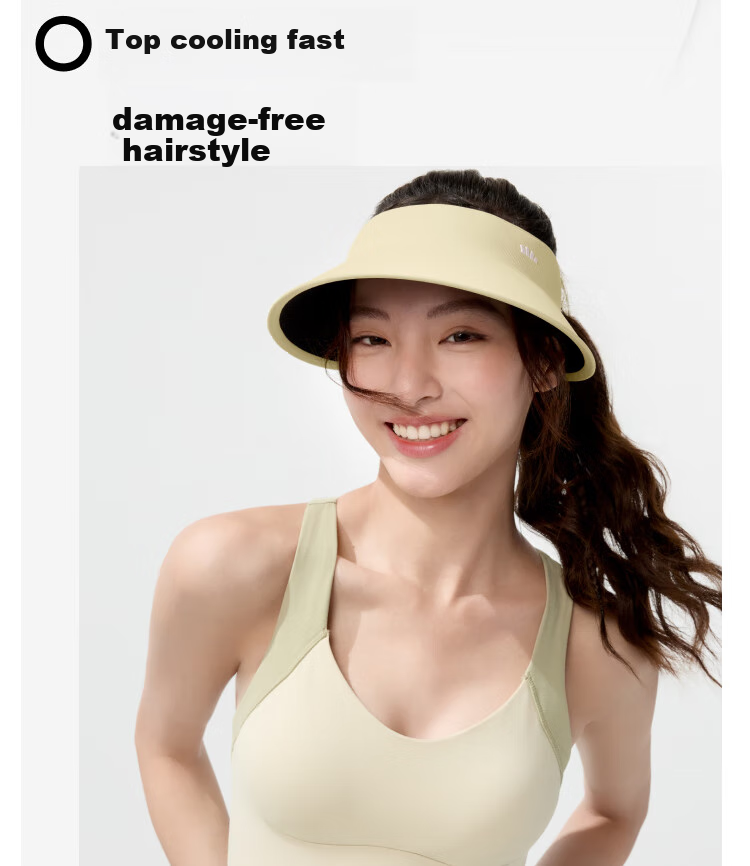 Beneunder Seamless Open-Top Sun Protection Hat for Women, UV-Resistant Sun Hat, UV Protection, UL711 Black 12