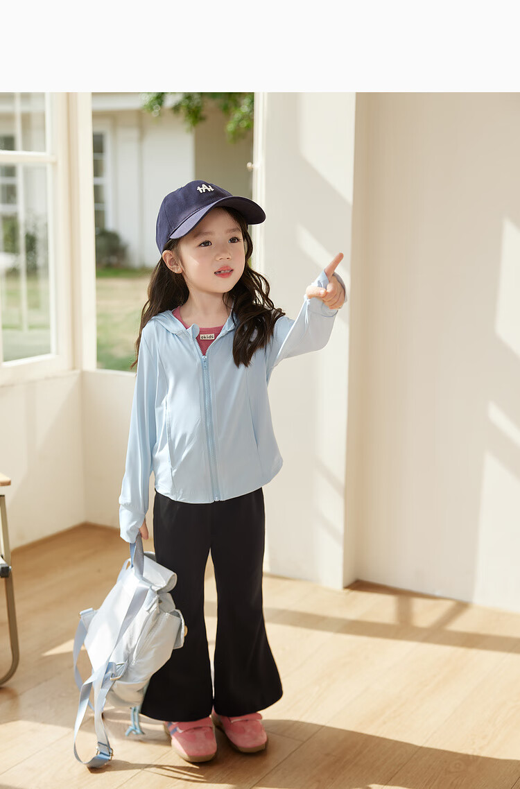 LUSON Children's Clothing, Baby Sun Protection Clothing for Girls, New Summer Style UV-Resistant Children's Ice Silk Jacket 19
