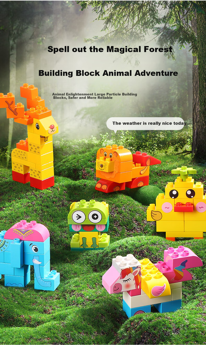 DREAM START Large Building Blocks Set 320, Construction Toy for Boys And Girls Aged 3-6, Children's Playset, Birthday Gift, Home Decoratio 1