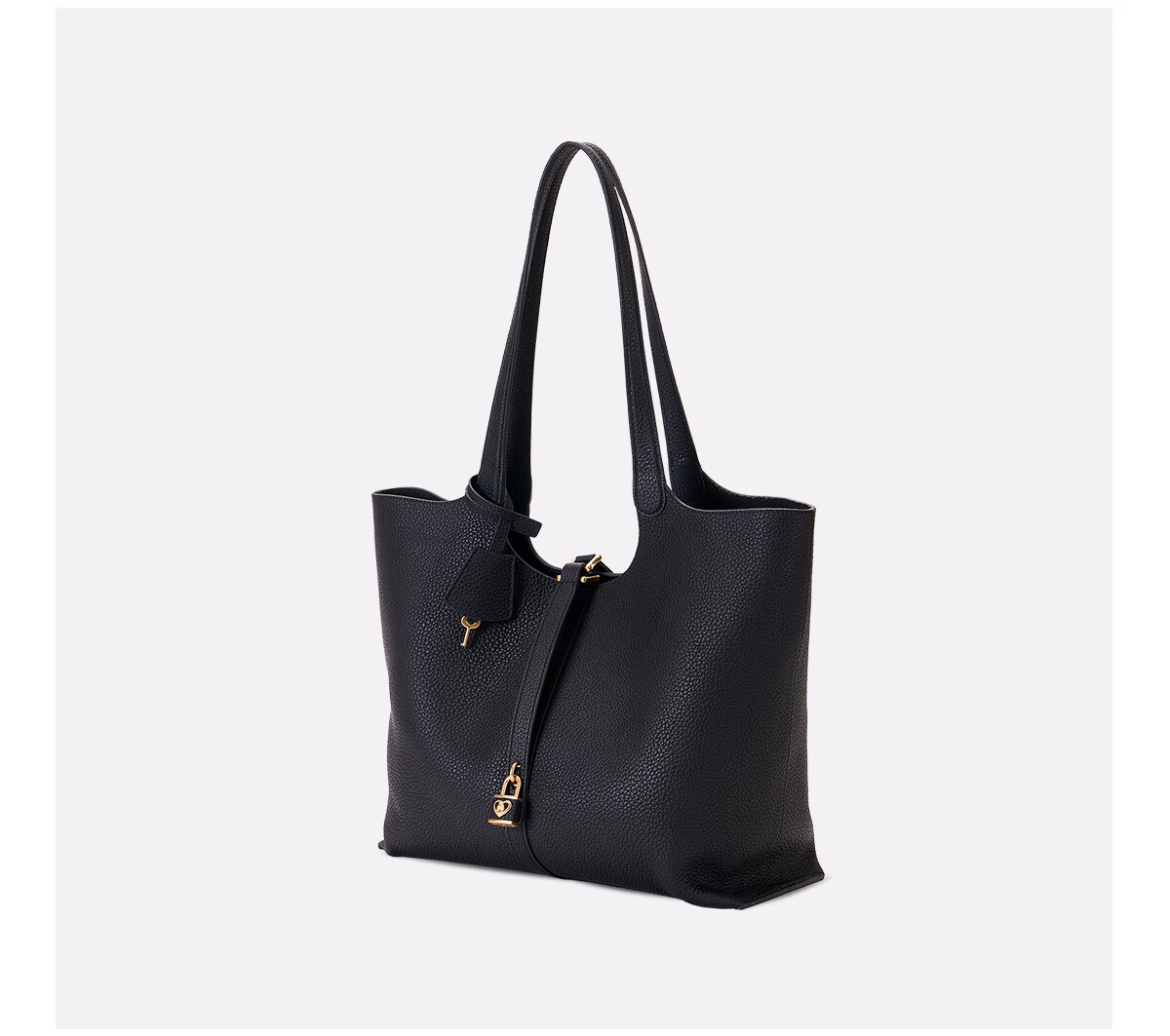 Hush Puppies Women's Handbag New Large Capacity Tote Bag, Cowhide Shoulder Bag, High-End Commuter Bag, Birthday Gift for Girlfriend 6
