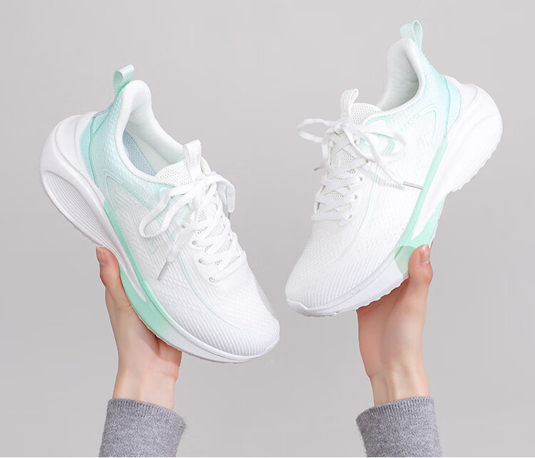 Huili Women's New Sports Shoes, Casual Shoes with Soft Soles, Lightweight Running Shoes for Women, 4638 White, Size 40 6