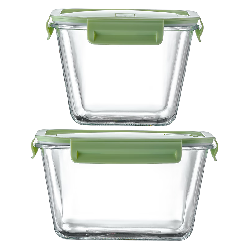 CRISTALGLASS Refrigerator Storage Container, Airtight Jar for Chili Oil, Heat-Resistant Glass Jar for Hot Oil And Chili Powder, with Lid, Lard Container