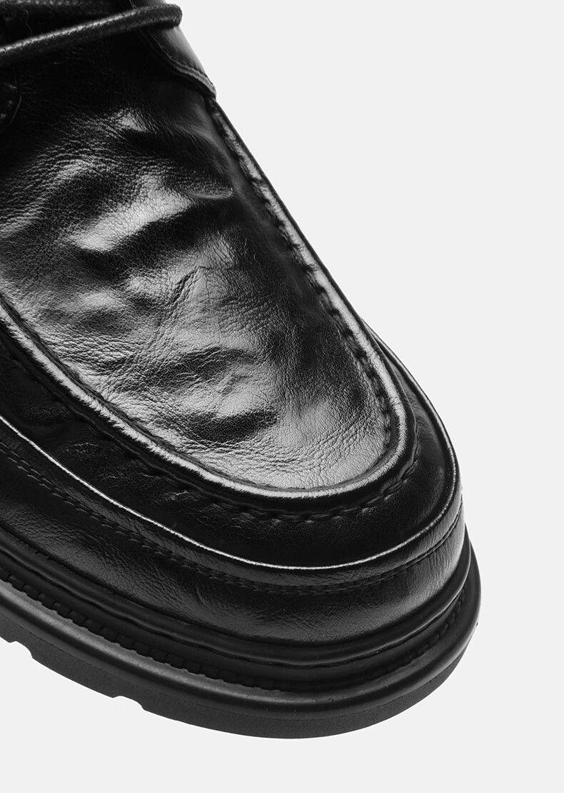 HLA Men's Classic Durable Casual Retro Derby Shoes HAAPXM1EBI073 Black Size 40 16