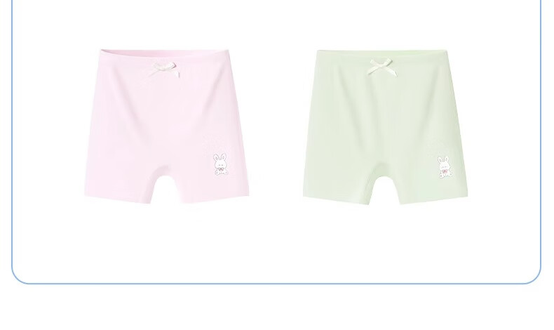 Niduoxiong Girls' Safety Shorts, Summer Thin Modal Underwear for Girls, Anti-Exposure Two-In Base Layer Pants 29