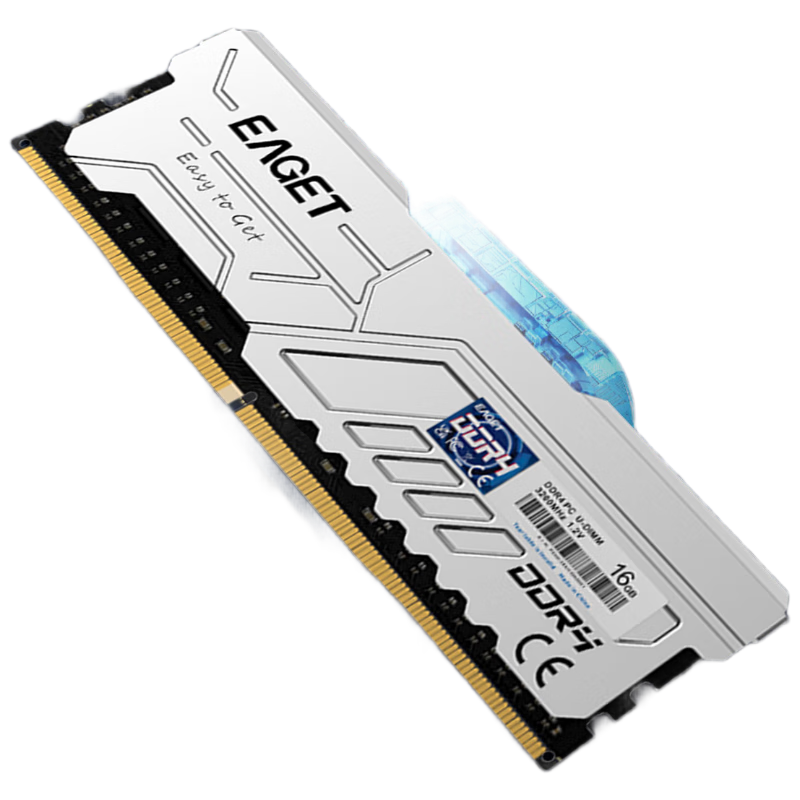 EAGET 32GB (16G×2) Kit DDR4 3200 Desktop Memory Module Heat Spreader 2-Pack PS40 Compatible for Gaming, E-Sports, Business, Office, Professional Photography, And Desig