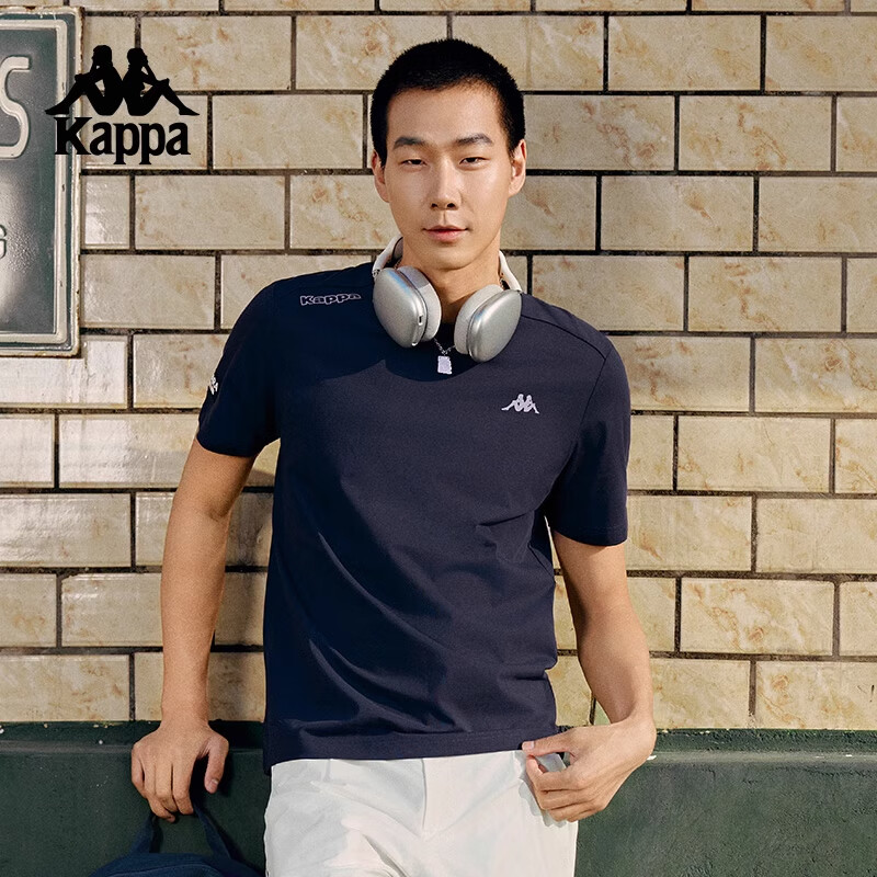 Kappa Back-To Summer 2025 New Sports Sun Protection Short-Sleeve T-Shirt for Men, Slim Fit Cool Half Sleeve K0E32TD70D