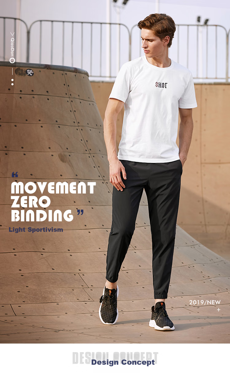 Jordan Men's Lightweight Moisture-Wicking Quick-Dry Summer Straight-Leg Sports Pants with Zipper Ice Silk Casual Trousers 8