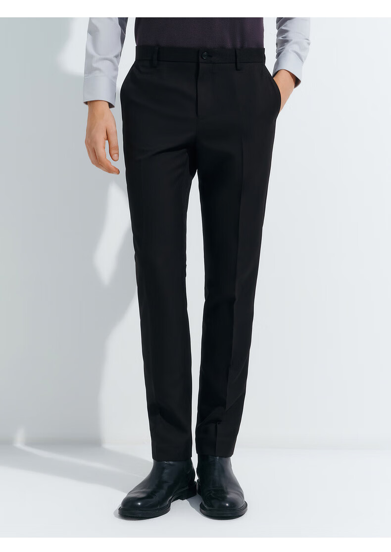 G2000 [Easy-Care/Mall-Matching] Men's Spring And Summer Business Commute Formal Dress Pants Trousers, Black, Size 32 3