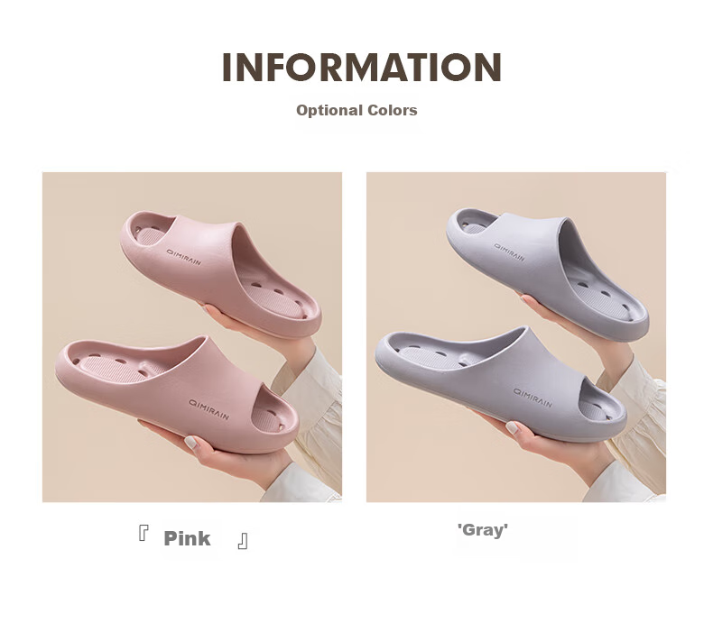 YUZHAOLIN Non-Slip Slippers for Men And Women, Indoor Bathroom Shower Anti-Slip Quick-Drying Sandals YR312 Gray 40/41 4