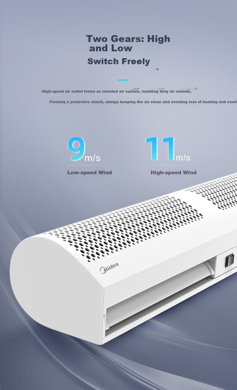 Midea Commercial Air Curtain, High-Power Wind Barrier, Low-Noise Natural Wind, for Shopping Malls And Supermarkets, Air Screen, Industrial Remote Control Wind Gate, 1.2 Meters, FM3012-Y 8