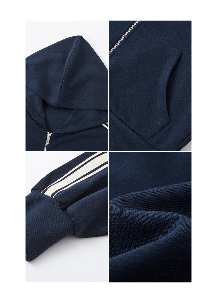 Dme [American Retro Style] Spring Academic Style Woven Strap Patchwork Casual Hooded Slimming Versatile Short Women's Jacket 10