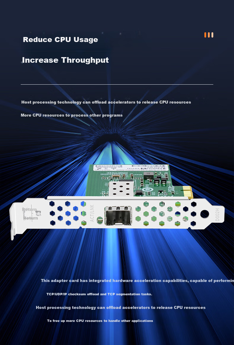 EB-LINK Intel I210 Chip PCIE X1 Gigabit Single-Port SFP Fiber Optic Network Card Server Desktop Computer Network Adapter (Stable Version) 5