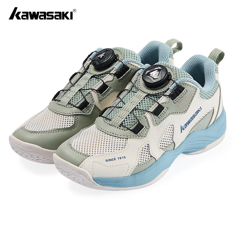 Детские кроссовки для бадминтона KAWASAKI C4413, зеленые, размер 32