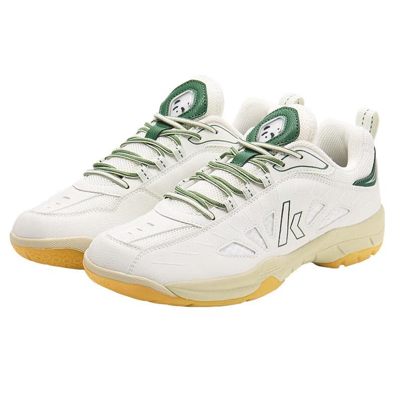 KAWASAKI Badminton Shoes for Men And Women, Shock-Absorbing And Wear-Resistant Sports Shoes Panda B3327 Avocado Green Size 43