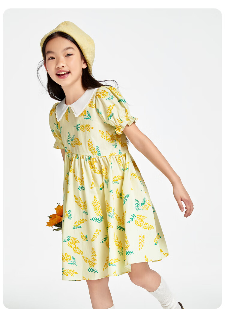 Annil Girls' Short-Sleeve Dress, Summer 2024 7