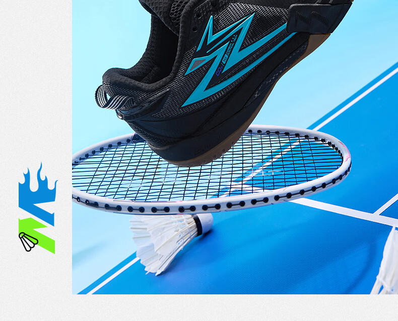 361° Men's Badminton Shoes, Zhansheng PRO Professional Shock-Absorbing Non-Slip Wear-Resistant Training Shoes for Men, 672524402-1 33