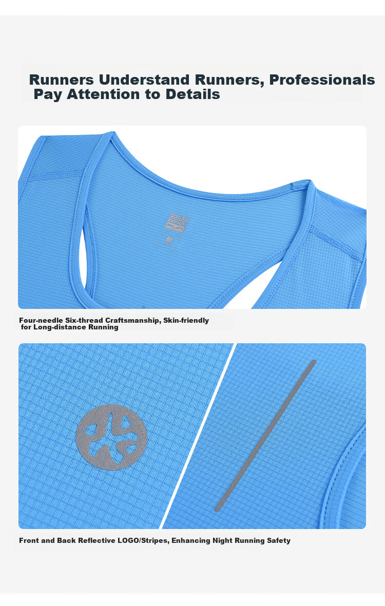 Bmai Bmai Running Sports Vest, Spring And Summer Jogging Training T-Shirt, Women's Student Physical Test Quick-Dry Sleeveless Tank Top for Wome 8