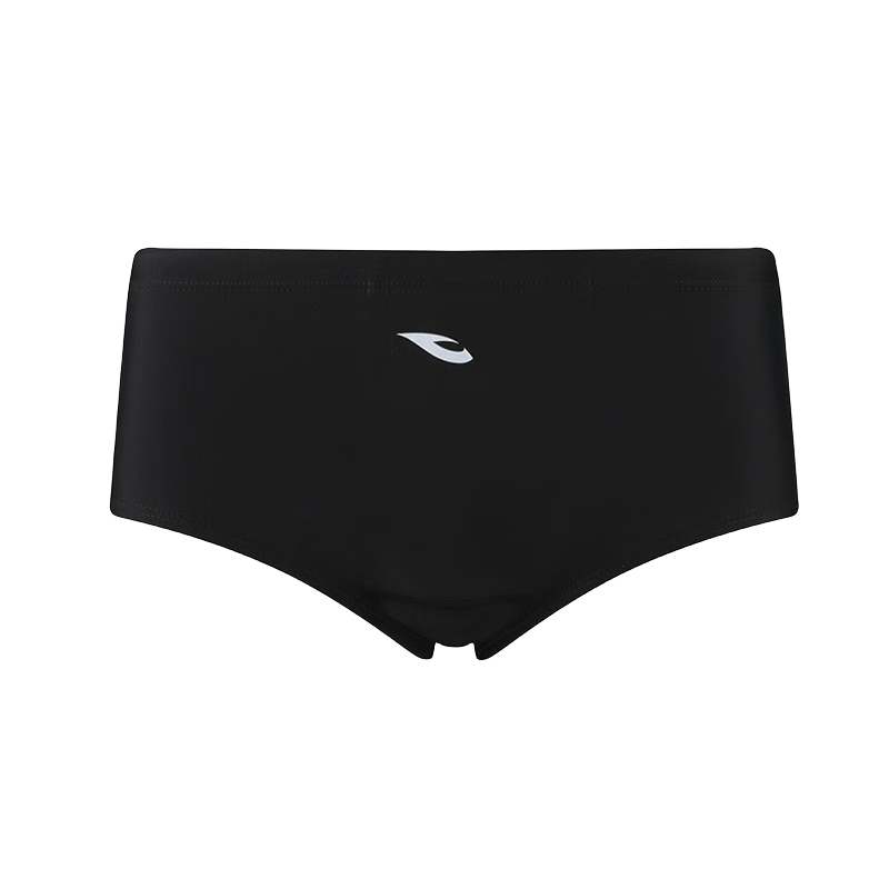 Hosa Men's Swim Trunks Square Leg Chlorine Resistant Quick-Dry Plus Size High Elasticity Professional Training Black