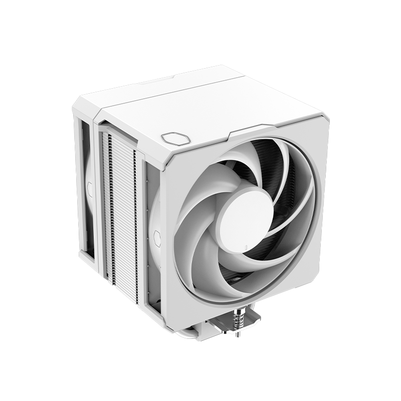 CoolerMaster Hyper 612 White CPU Air Cooler, 6 Heat Pipes/Single Tower/Dual Mobius Fans, Multi-Platform, Supports LGA1700