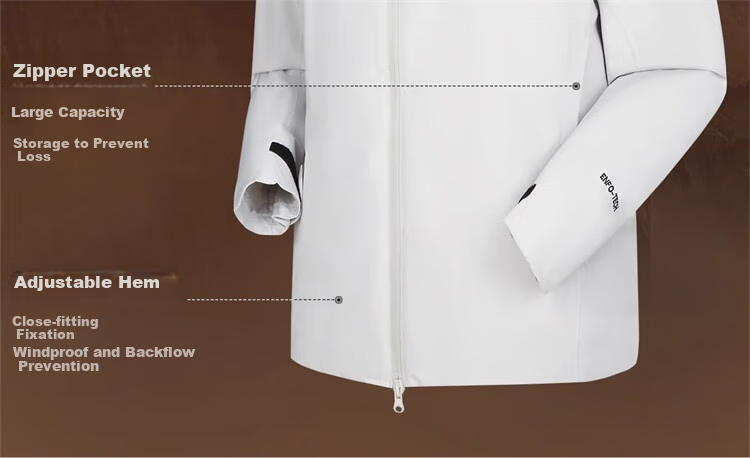 CAMEL [Wang Junkai's Choice], Outdoor Rain God Windbreaker Jacket for Men And Women, Hard Shell, Heavy Rain Level Windproof Waterproof Coat 9
