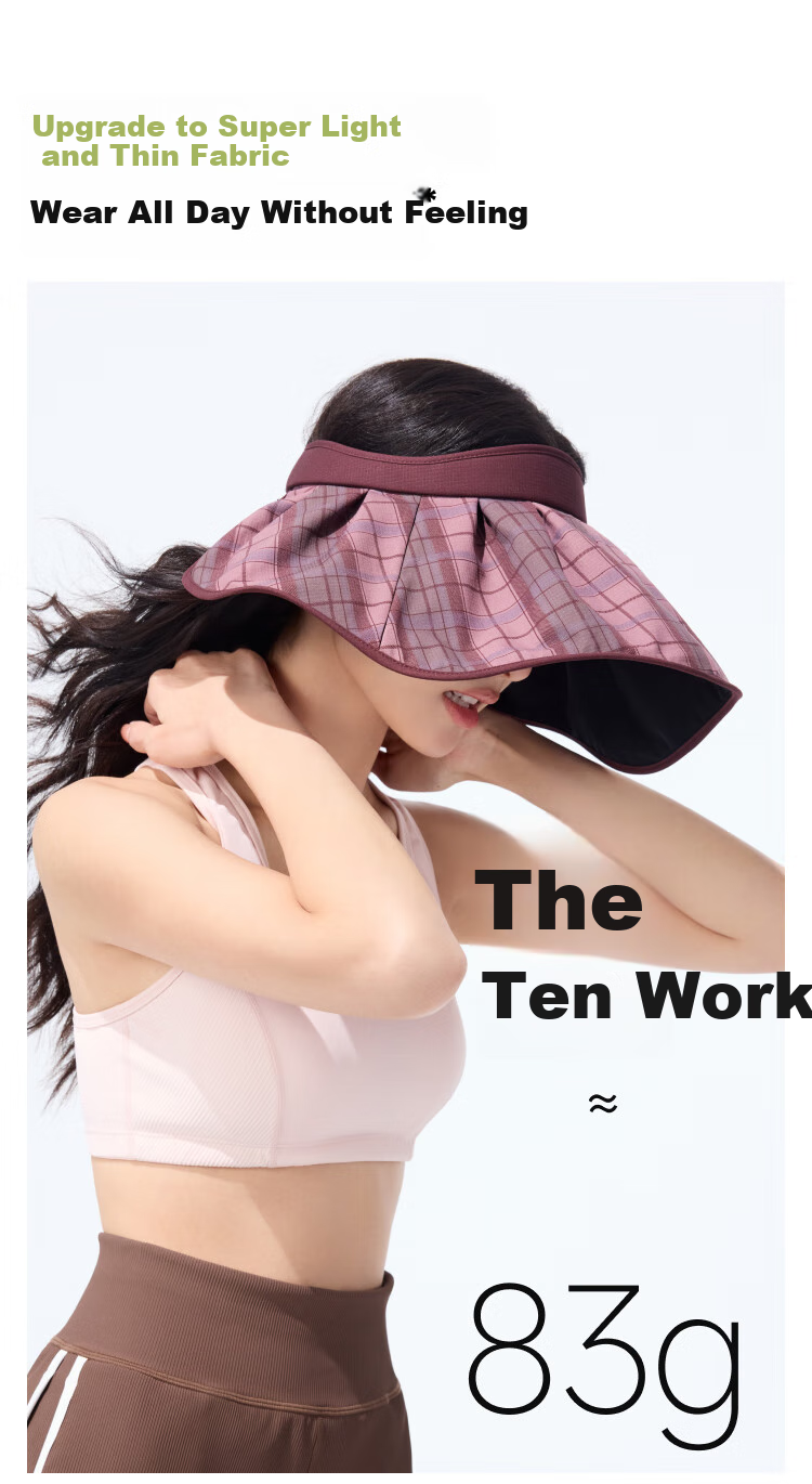 Beneunder Sun Hat for Women, Black Gel UV Protection Cap with Wide Brim, Outdoor Versatile Visor Hat, Sun Hat BM532 9