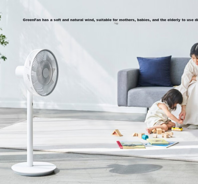 BALMUDA Golf Course Electric Fan Air Circulator Fan Natural Wind Floor-Standing And Desktop Dual-Use Living Room Bedroom Wireless High-Power Camping DC Inverter Japanese Import White And Black 14