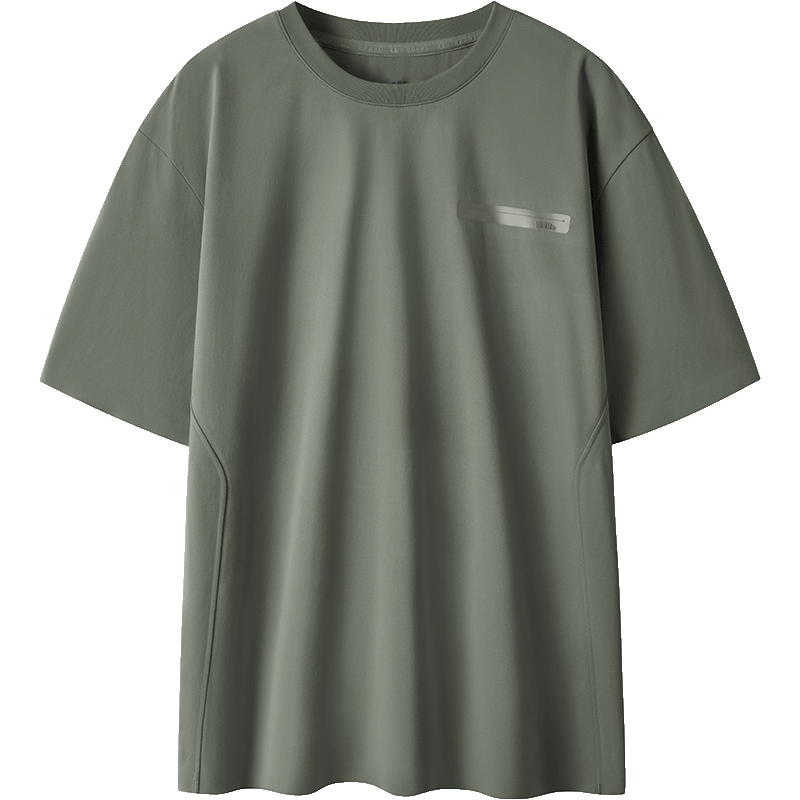 Beneunder Men's Short-Sleeve Summer Outdoor Breathable Sports T-Shirt, Sweat-Resistant Multi-Functional Round Neck T-Shirt DR618