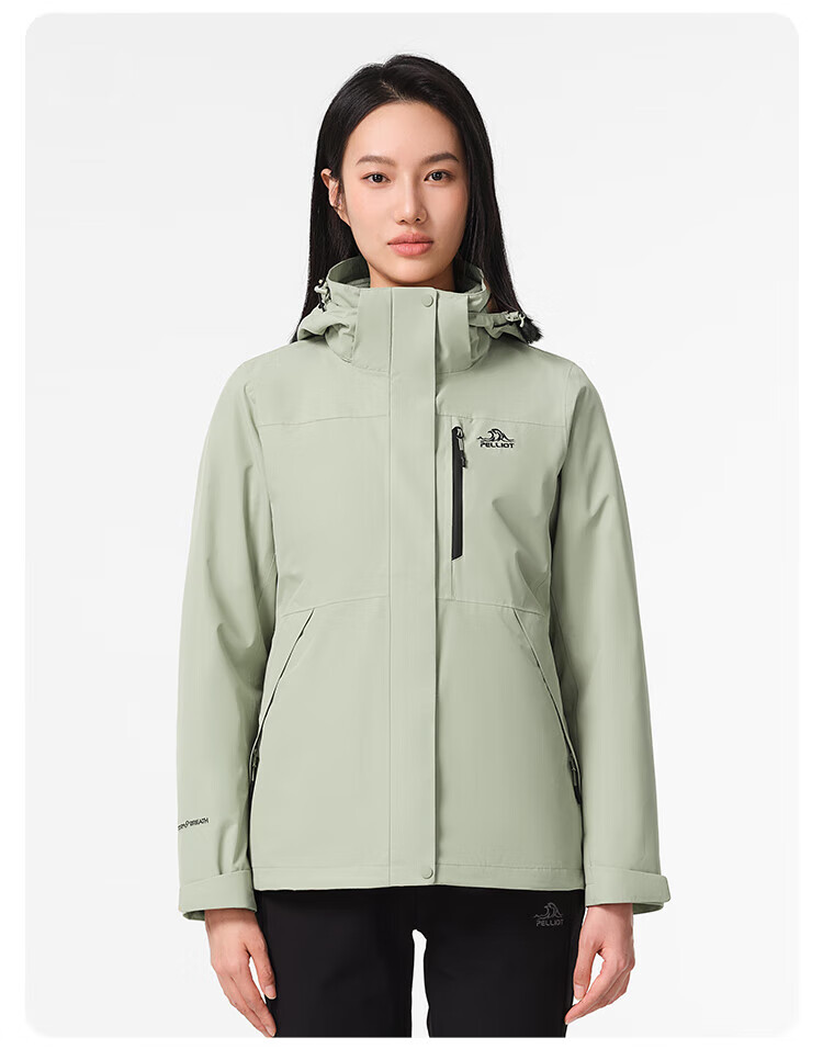 Pelliot [Zhao Lusi Same Style] Shan Ye 2.0 Three-In Men's Outdoor Windproof And Waterproof Jacket 12340106 15