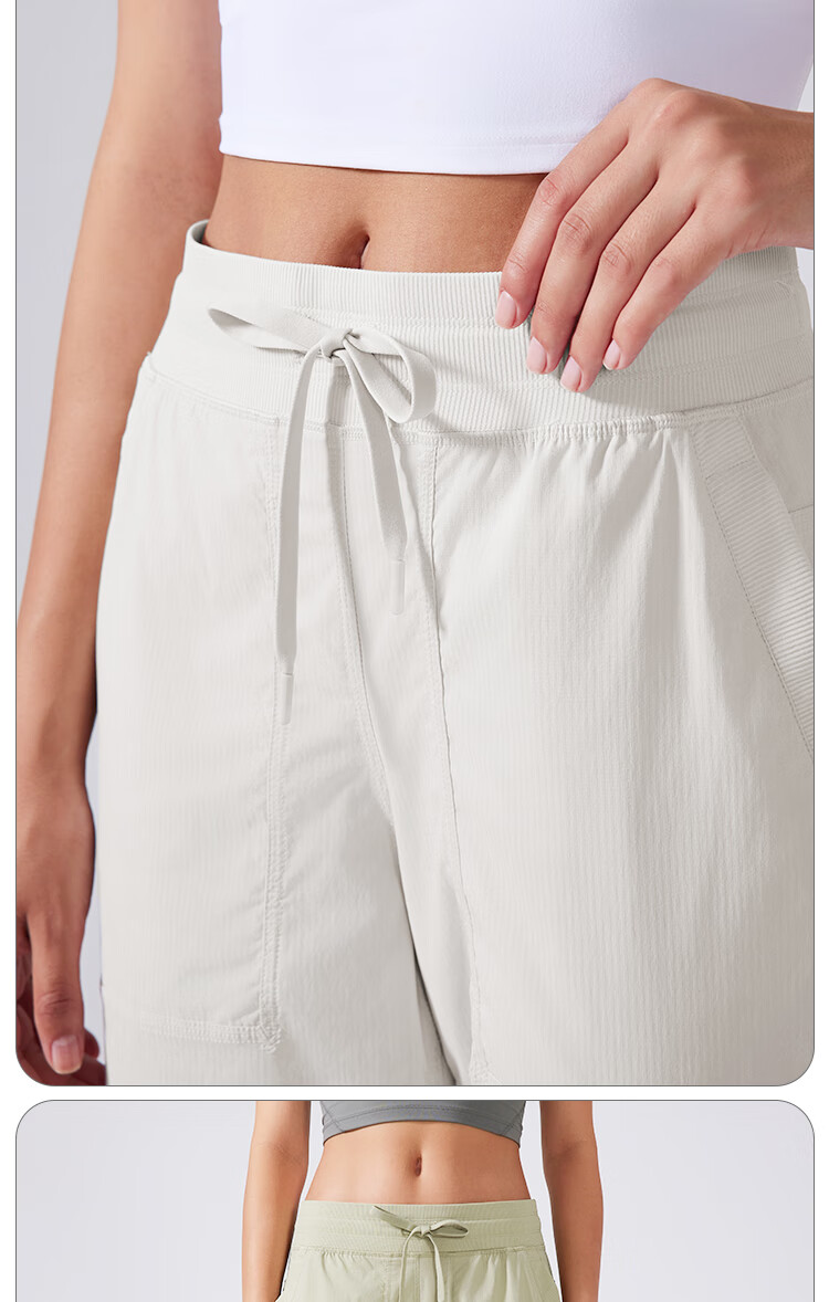 LangSha Loose-Fit Mid-Rise Cargo Pants for Women, Spring/summer 2025, Quick-Dry Lightweight Multi-Pocket Wide-Leg Outdoor Sports Casual Trousers 11