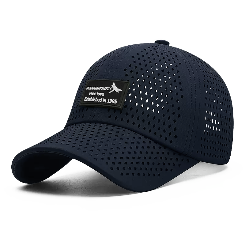 RED DRAGONFLY Hat for Men, Summer Sun Protection Quick-Dry Baseball Cap, Outdoor Fishing Sun Hat, Soft Top Mesh Sun Visor Cap for Wome