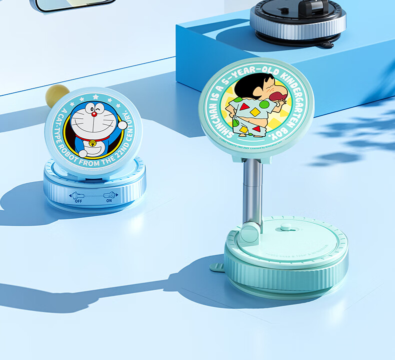 ROCK Doraemon Vacuum Suction Magnetic Phone Holder, Car Navigation Dashboard Center Console Rotating Folding Extendable Multifunctional Bedside Desktop Live Streaming Support Stand, Blue 3