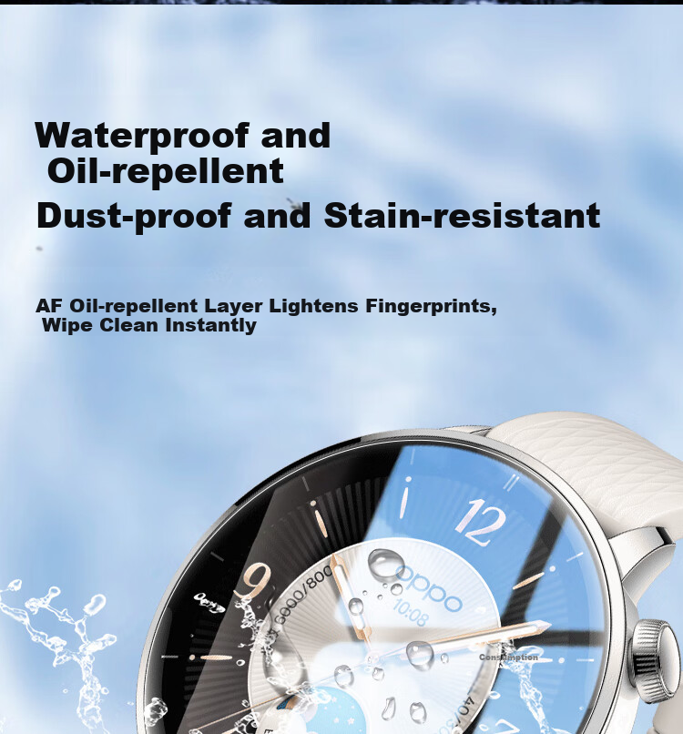 ESCASE [2 Premium Pack] Screen Protector for OPPO Watch X2mini, Full Coverage Hydrogel Film, HD Anti-Scratch Low Fingerprint Resistant Protective Film for Watch X2 Mini 10