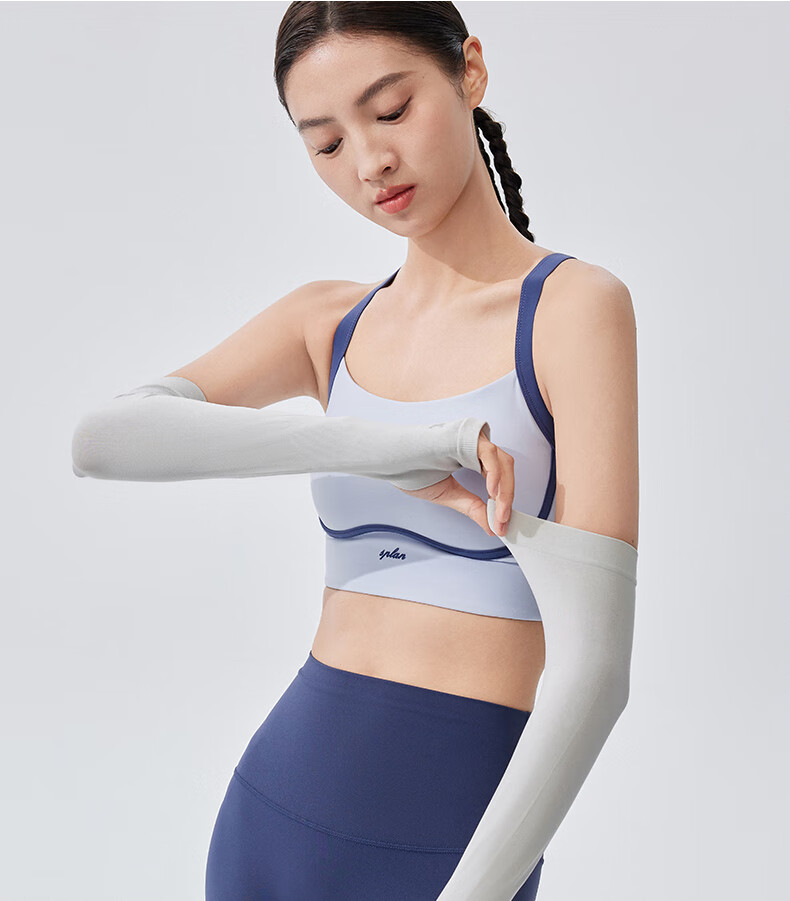 VVC Women's Summer Sunscreen Arm Sleeves Ice Silk UV Protection Lightweight Breathable Sunshade Arm Covers Obsidian Black 13