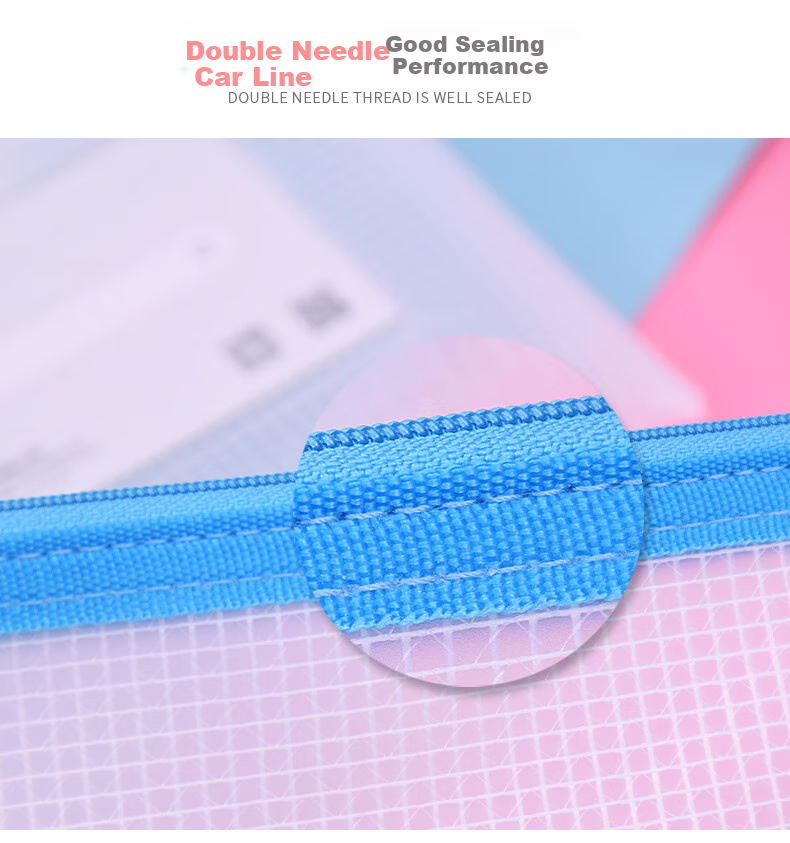 Bailiwen F5156 Zipper Document Pouches, Set of 5, A4 Subject Bags, Student Homework Bags, Book Bags, Stationery Bags, EVA Handheld Office Sorting Bags, Transparent File Pouches, Storage Bags 8