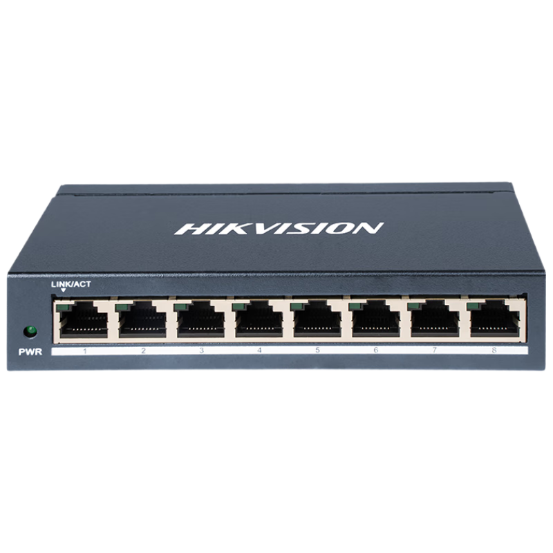 HIKVISION 8-Port Gigabit Switch, Surveillance Office Network Splitter, Light Management, Remote Administration DS-3E1508