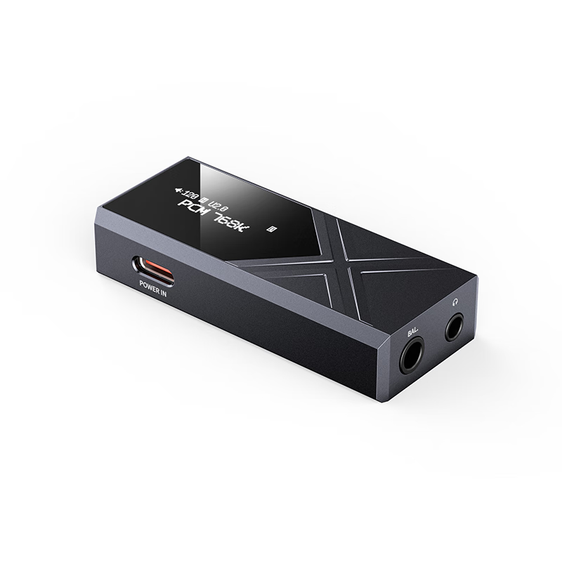 FiiO KA17 Flagship Decoding Headphone Amplifier, HIFI Balanced 4.4 Computer Sound Card Android Phone Power Amplifier, Portable Small Tail Adapter Cable, Supports PS5, Black Decoder