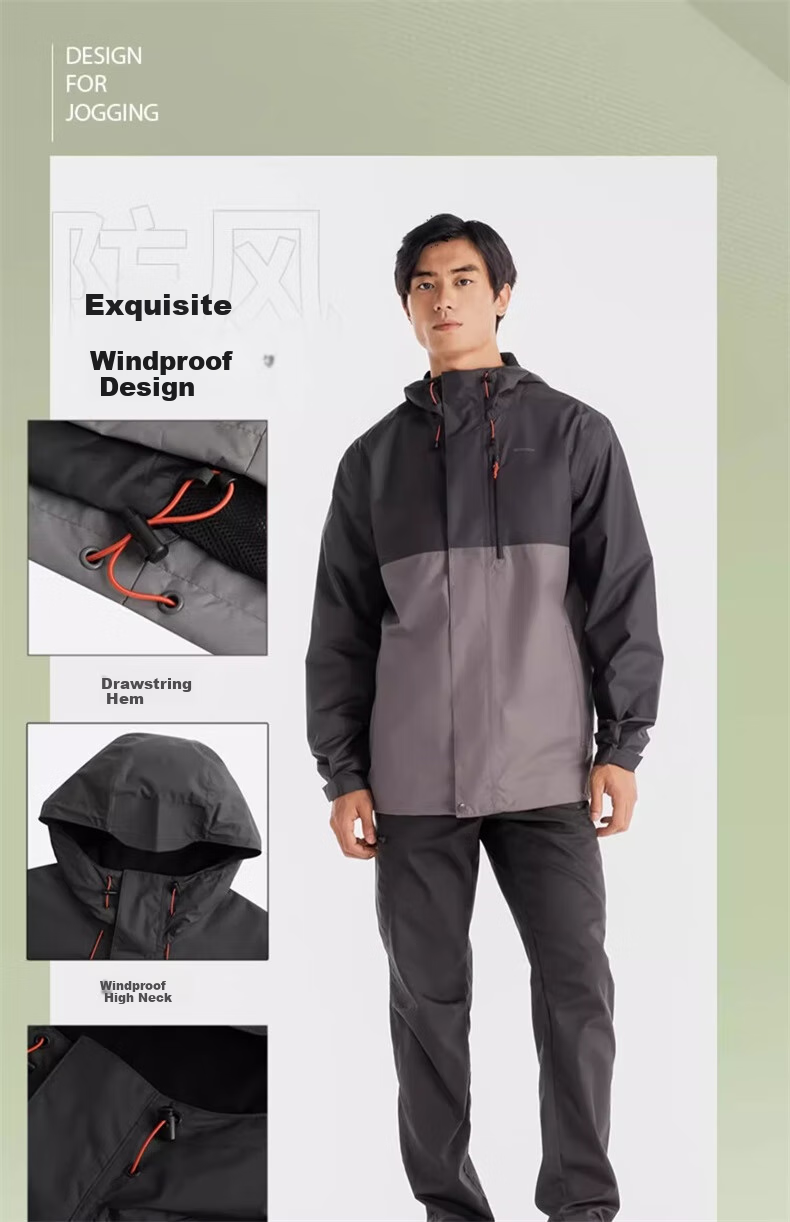 DECATHLON Men's Windbreaker NH500 Natural Hiking Classic Jacket - 5455673 5