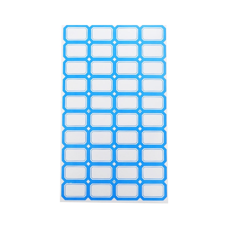 LISON 403 Blue *50 Sheets, 28*19mm (40 Pieces/sheet), Self-Adhesive Paper Stickers, Label Stickers, Self-Adhesive Labels, Lip-Taking Paper, Curved Paper