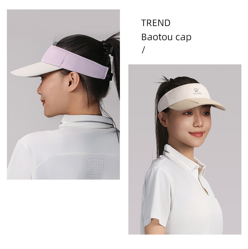 KELME Summer Sunshade Cap Unisex Open-Top Foldable Running Lightweight Breathable Sports Outdoor Quick-Dry Sun Protection Hat 18
